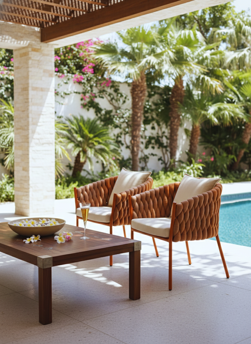 Poltronas Tricô Náutico