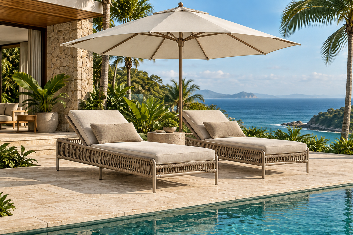 Ambiente de inspiração Verano Design — Piscina e solarium
